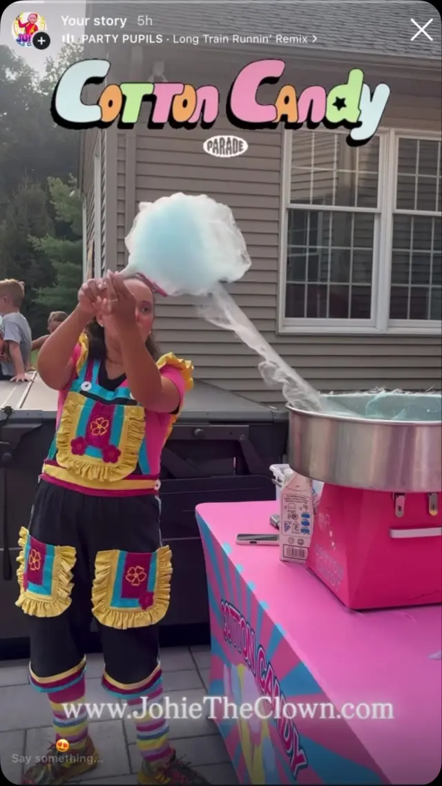 A fun and unique twist on a classic favorite. Watch as delicious, fluffy cotton candy is spun longer and longer, creating an experience that’s just as entertaining to watch as it is to enjoy.

Perfect for birthday parties, festivals, school celebrations, corporate events, grand openings, and more.

Make your next event a little sweeter—and a lot more memorable—with Johie The Clown’s Strangely Long Cotton Candy.

📲 Now booking upcoming events
🌐 JohieTheClown.com

#JohieTheClown #CottonCandy #EventEntertainment #KidsEntertainment #NJEvents BirthdayEntertainment PartyEntertainment
